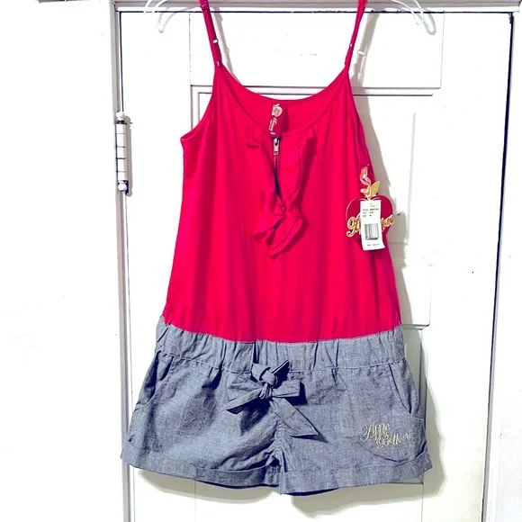 NWT. Apple Bottom romper short set. One piece. Size M. - Picture 1 of 5